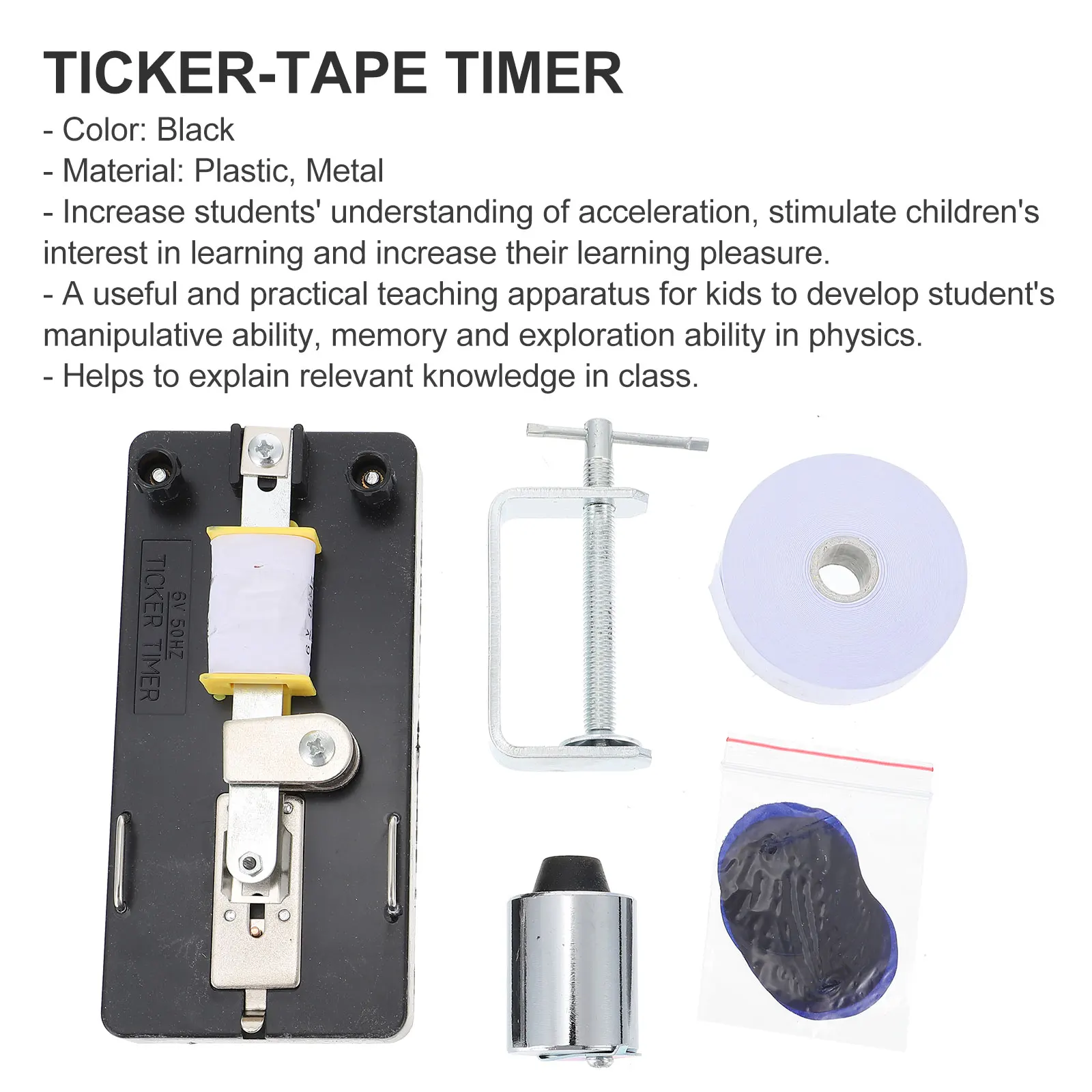 Electromagnetic Dotting Timer Physics Acceleration Apparatus Teaching Equipment Laboratory Facility Student Tool Experimental
Electromagnetic Dotting Timer Physics Acceleration Apparatus Teaching Equipment Laboratory Facility Student Tool Experimental