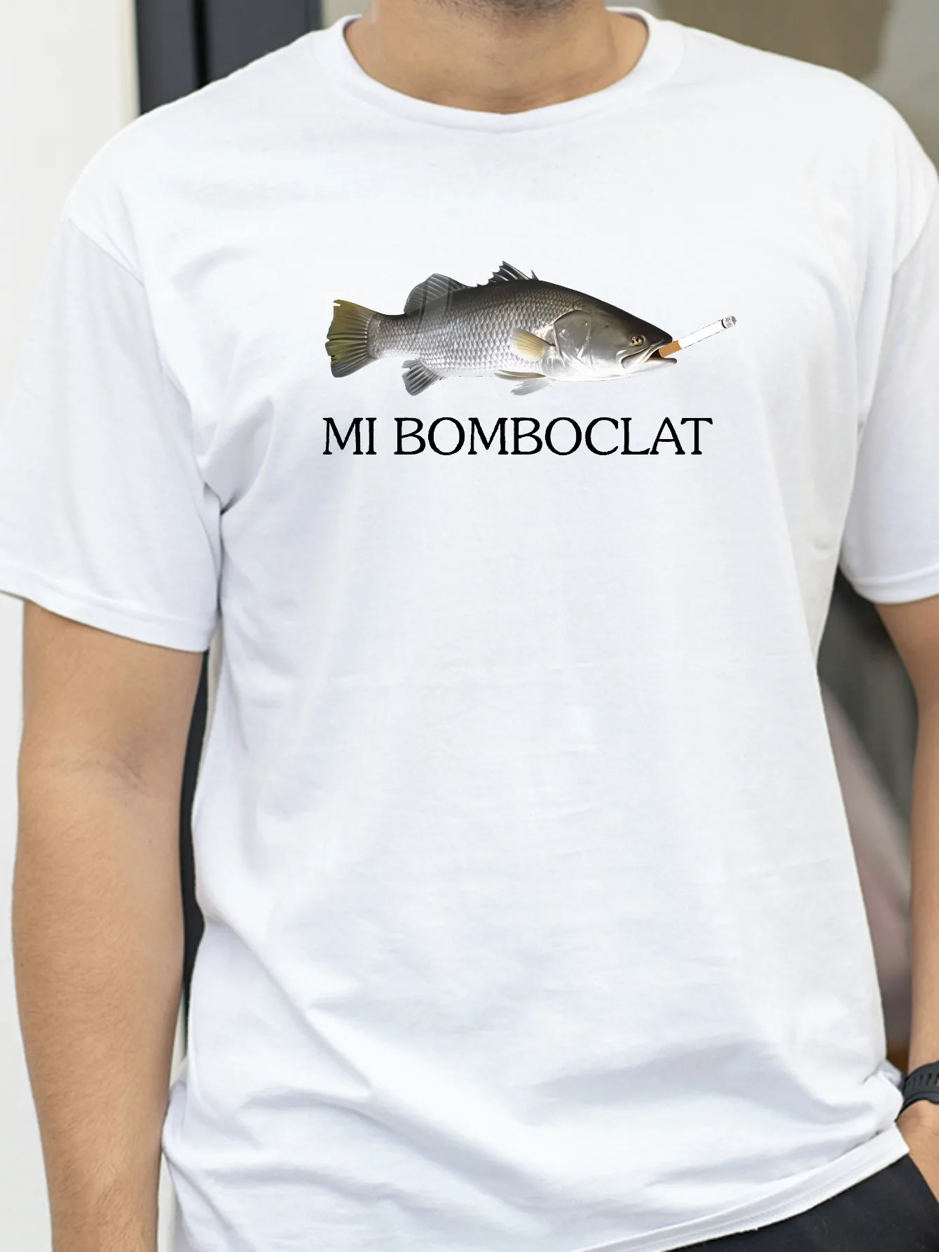Funny Bomboclat Fish print Graphic T-shirt Street Fashion Trend Short Sleeve Tshirts men Women Harajuku Vintage Style T Shirts
Funny Bomboclat Fish print Graphic T-shirt Street Fashion Trend Short Sleeve Tshirts men Women Harajuku Vintage Style T Shirts