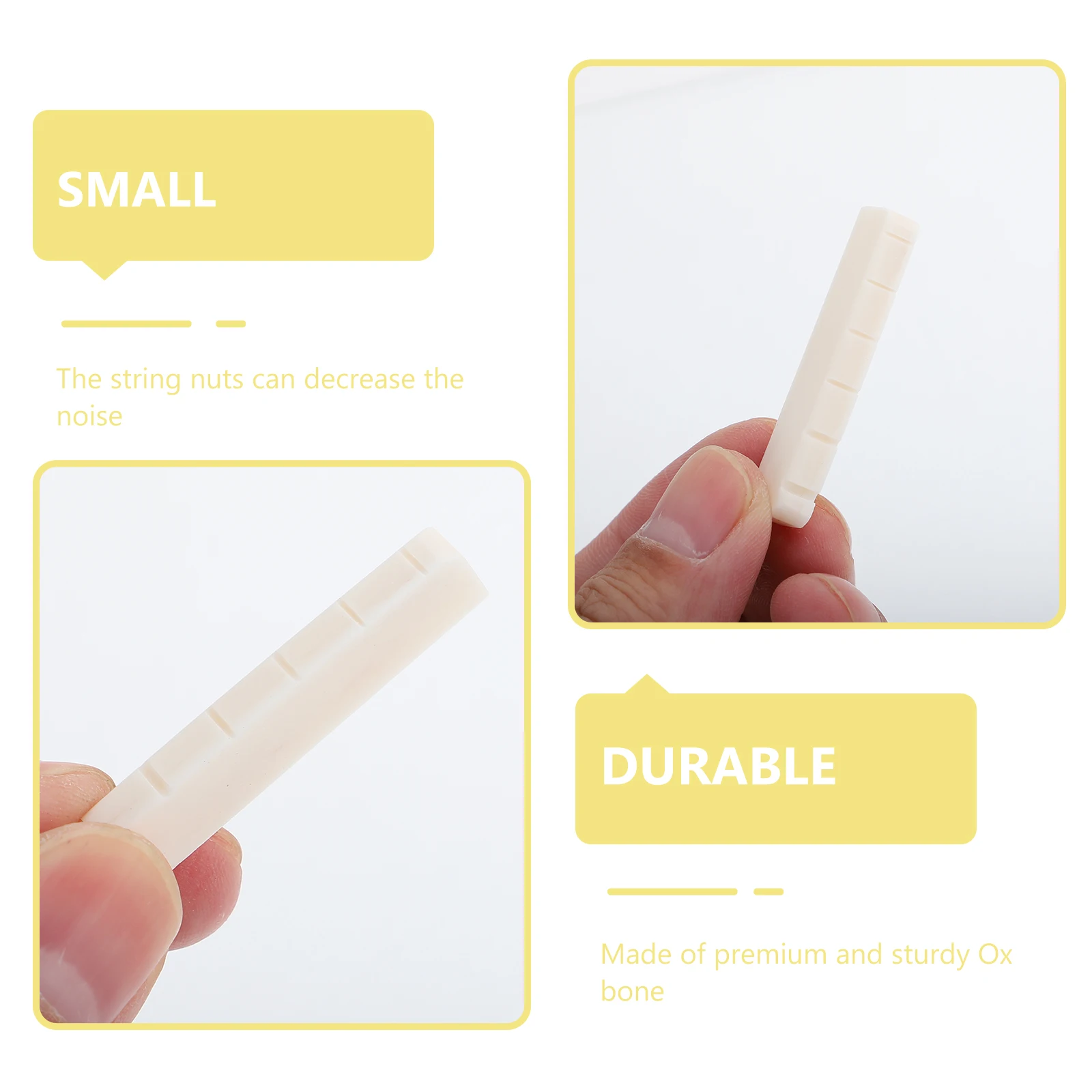 4 Pcs Cow Bone Pillow Acoustic Guitar Nut Musical Instruments Accessories Bridge Replace Nuts
4 Pcs Cow Bone Pillow Acoustic Guitar Nut Musical Instruments Accessories Bridge Replace Nuts