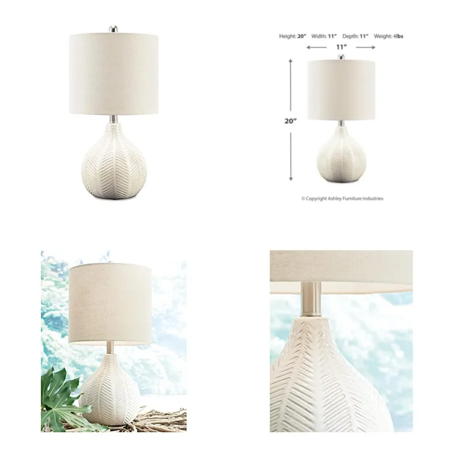 Rainermen Casual Ceramic Table Lamp, Transparent Glaze Finish, Drum Hardback Fabric Shade, 11" W x 11" D x 21" H, Off
Rainermen Casual Ceramic Table Lamp, Transparent Glaze Finish, Drum Hardback Fabric Shade, 11" W x 11" D x 21" H, Off