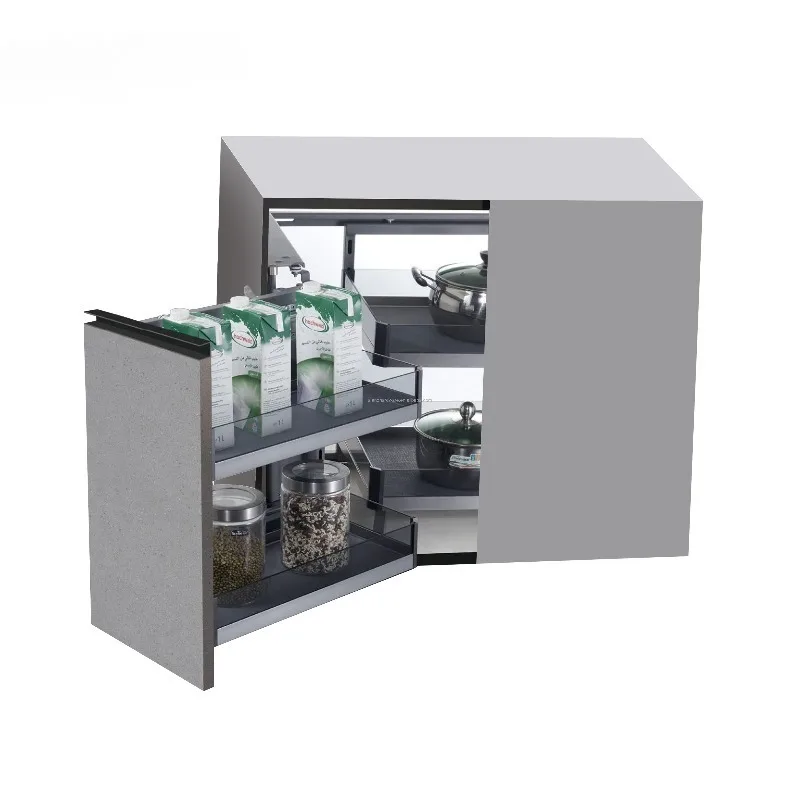 KR28KR27 Modern Built-in Cabinet Rotary Storage Rack Semi-Magic Glass Kitchen Pull-out Basket for Dishes and Pots
KR28KR27 Modern Built-in Cabinet Rotary Storage Rack Semi-Magic Glass Kitchen Pull-out Basket for Dishes and Pots