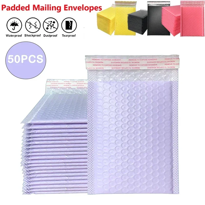 Bubble Mailers 50pc Pink Poly Padded Envelope Bulk Bubbles Lined Wrap Polymailer Bags for Shipping Packaging Maile Self Seal Bag
Bubble Mailers 50pc Pink Poly Padded Envelope Bulk Bubbles Lined Wrap Polymailer Bags for Shipping Packaging Maile Self Seal Bag