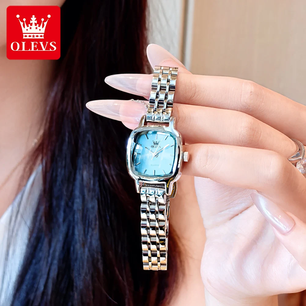 OLEVS Women's Watches Elegant Fashion Stainless Steel Small Square Wristwatch Daily Trend Dress Original Brand Waterproof 5675
OLEVS Women's Watches Elegant Fashion Stainless Steel Small Square Wristwatch Daily Trend Dress Original Brand Waterproof 5675