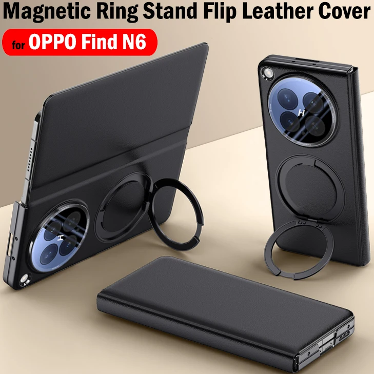 Edge Full Protection Flip Leather Cover for OPPO Find N6 Case Rotate Magnetic ring Kickstand Funda Support Wireless Charing capa
Edge Full Protection Flip Leather Cover for OPPO Find N6 Case Rotate Magnetic ring Kickstand Funda Support Wireless Charing capa