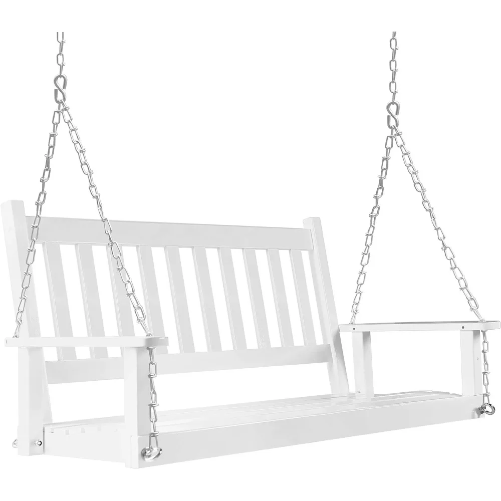 Outdoor Patio Hanging Wooden Porch Swing 4FT with Chains, 2-Person Heavy Duty Swing Bench for Garden and Backyard
Outdoor Patio Hanging Wooden Porch Swing 4FT with Chains, 2-Person Heavy Duty Swing Bench for Garden and Backyard