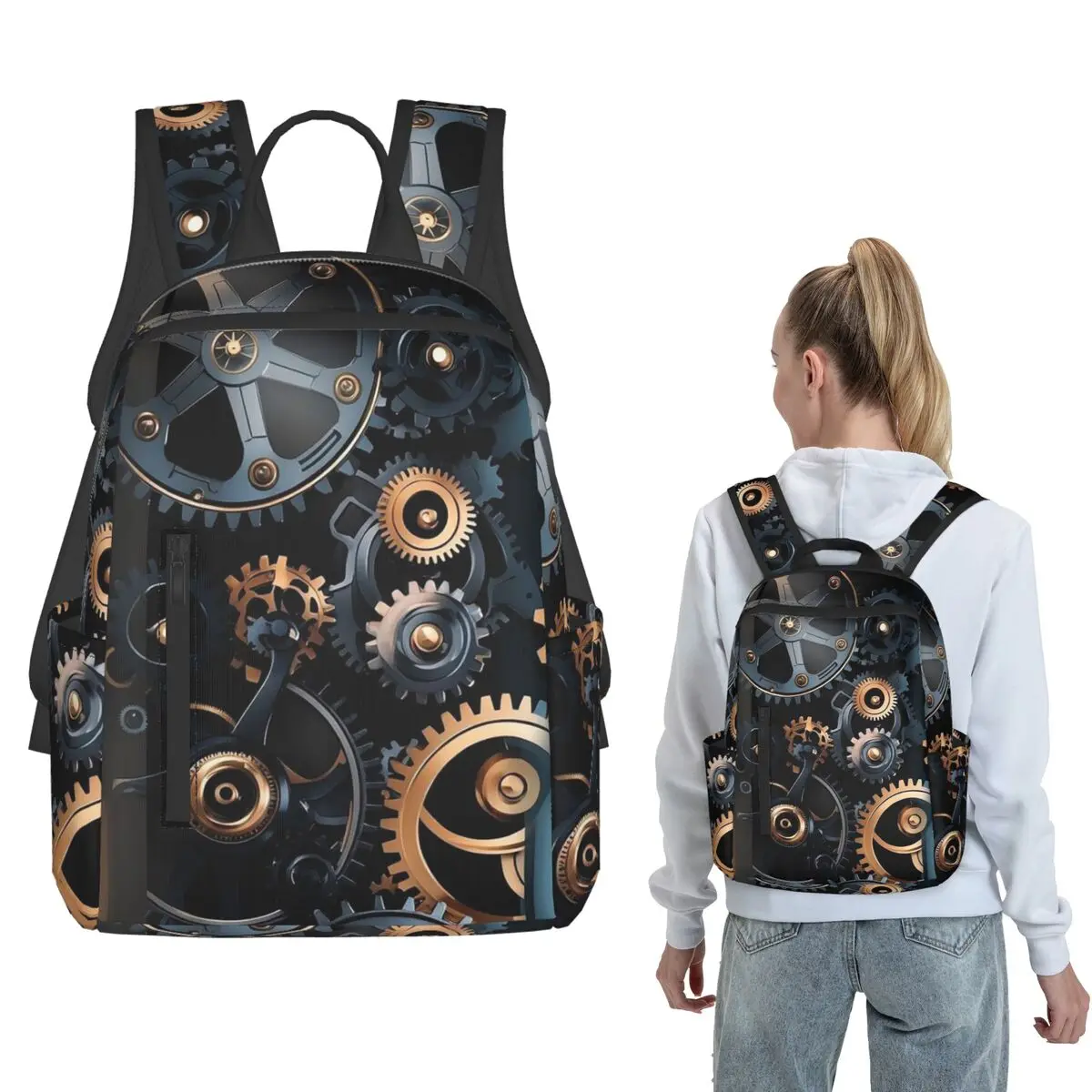 Mechanical Machine Gears Steampunk Style Backpack Daypack Children BookBag School Bag Shoulder Bags for Men Women
Mechanical Machine Gears Steampunk Style Backpack Daypack Children BookBag School Bag Shoulder Bags for Men Women