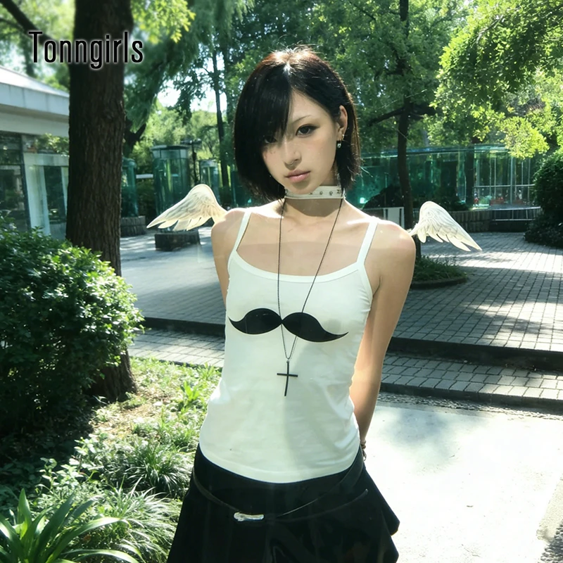 Женские топы-майки Tonngirls Y2k в японском стиле, с принтом, без рукавов, уличная одежда, американские ретро-майки, укороченные топы E-girls, летние
Женские топы-майки Tonngirls Y2k в японском стиле, с принтом, без рукавов, уличная одежда, американские ретро-майки, укороченные топы E-girls, летние
