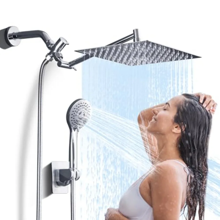 Premium Rafall Shower Head,"Square Ra Shower Head with Handheld Spray Combo, 304 Staless Steel High Pressure Ra Shower System A
Premium Rafall Shower Head,"Square Ra Shower Head with Handheld Spray Combo, 304 Staless Steel High Pressure Ra Shower System A