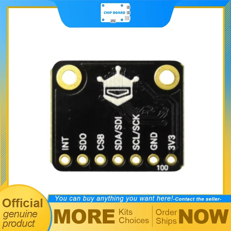 DFRobot Fermion BMP581 Digital Pressure Sensor Module with Bosch BMP581, ±0.3hPa Accuracy, 3.3V I2C SPI I3C Interface
DFRobot Fermion BMP581 Digital Pressure Sensor Module with Bosch BMP581, ±0.3hPa Accuracy, 3.3V I2C SPI I3C Interface