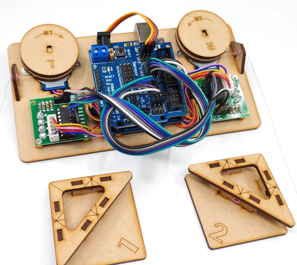 Drawbot Stepper Motor Pull Wire Servo Color Plotter Automatic Wall Painting Robot
Drawbot Stepper Motor Pull Wire Servo Color Plotter Automatic Wall Painting Robot