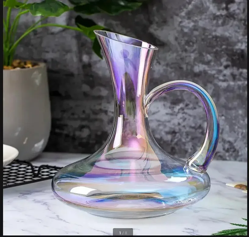 Colored Crystal Glass Pitcher Flagon Wine Decanter Wine Dispenser Pouring Jug Glass Wine Bottle Hip Flasks Wine Pot Barware
Colored Crystal Glass Pitcher Flagon Wine Decanter Wine Dispenser Pouring Jug Glass Wine Bottle Hip Flasks Wine Pot Barware