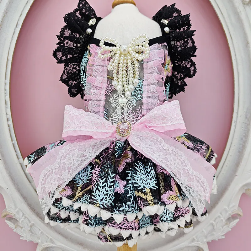 Handmade Luxury Black Dog Dress Summer Hollow out Puppy Outfit for Small Dogs And Cats Perfect for Wedding Birthday Party
Handmade Luxury Black Dog Dress Summer Hollow out Puppy Outfit for Small Dogs And Cats Perfect for Wedding Birthday Party