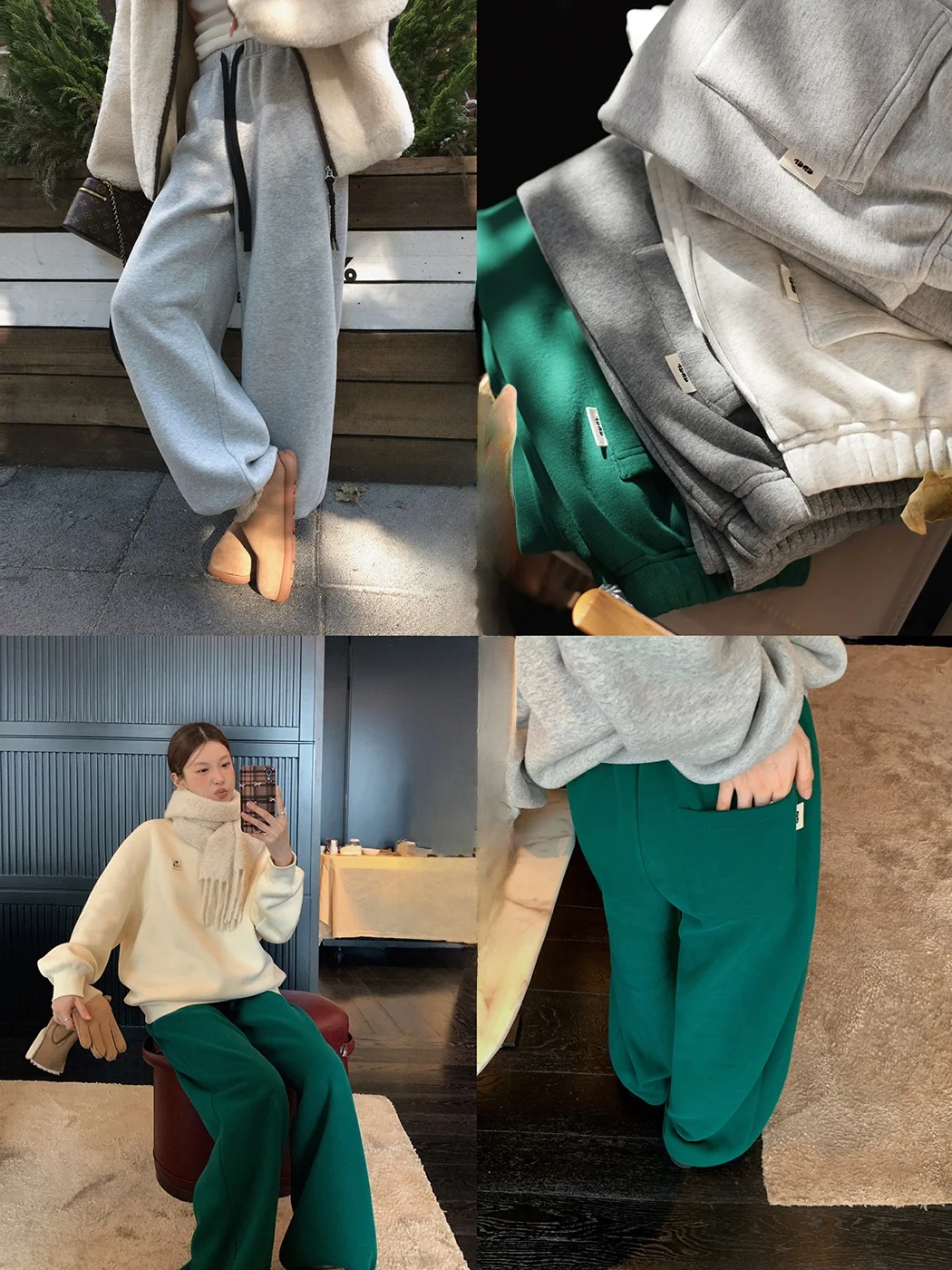 Ibell Zhang Beibei Color Blo Dstring Fce Lined Thiened Cuffed Straight Leg Two-Way Casual Sweatpants for Women
Ibell Zhang Beibei Color Blo Dstring Fce Lined Thiened Cuffed Straight Leg Two-Way Casual Sweatpants for Women