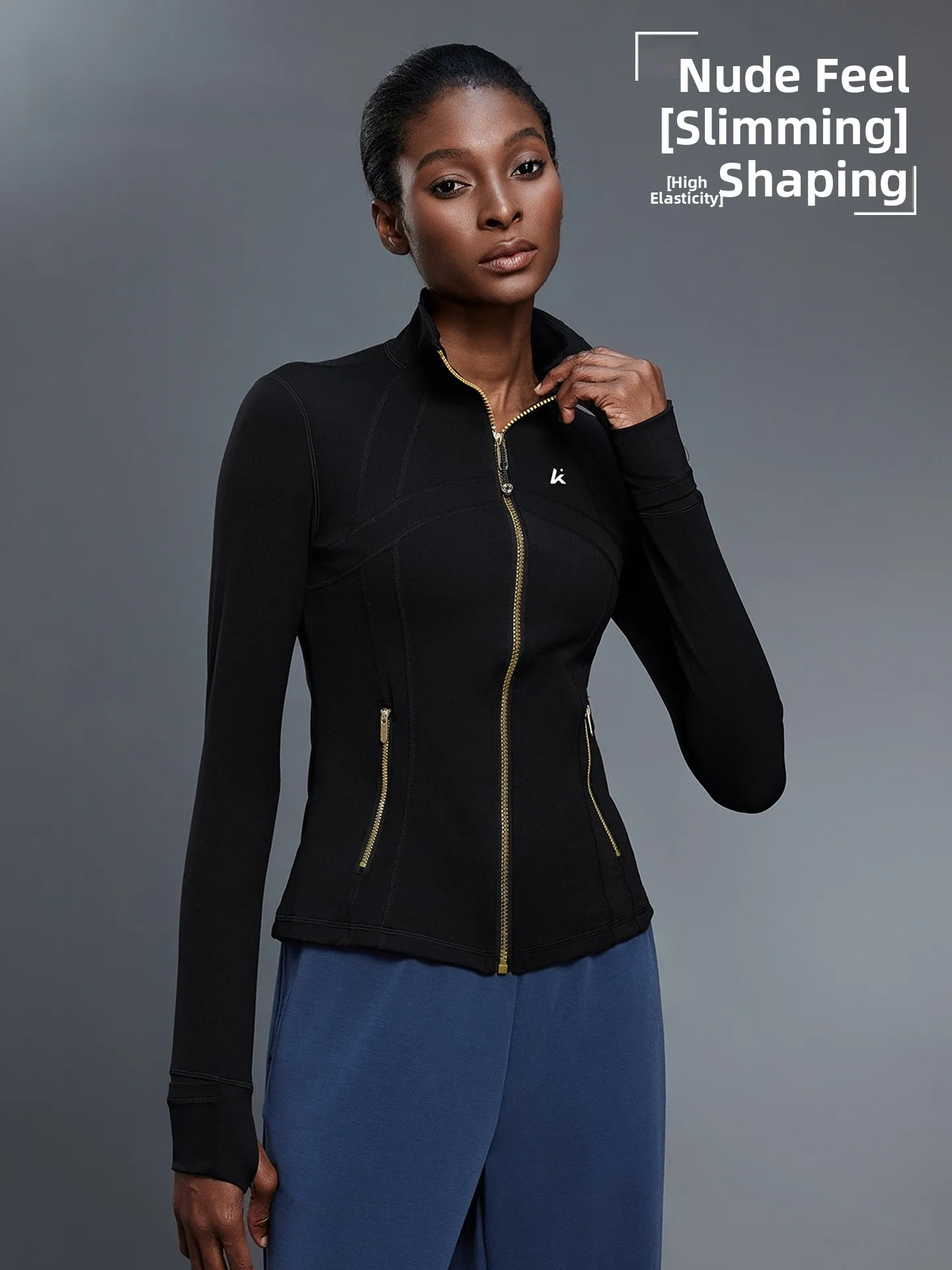 Спортивная верхняя одежда Fitn Outwear: Женская приталенная куртка для йоги и велоспорта, черная, с воротником-стойкой, дышащая, теплая, из нейлона и спандекса
Спортивная верхняя одежда Fitn Outwear: Женская приталенная куртка для йоги и велоспорта, черная, с воротником-стойкой, дышащая, теплая, из нейлона и спандекса