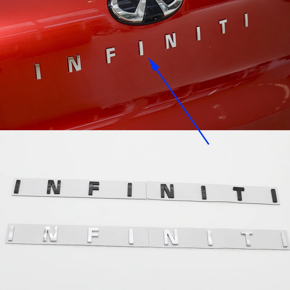 1pc 3D Metal INFINITI Car Letter logo Emblem Rear Bumper Badge Auto Tail Door Trunk Sticker Accessories
1pc 3D Metal INFINITI Car Letter logo Emblem Rear Bumper Badge Auto Tail Door Trunk Sticker Accessories