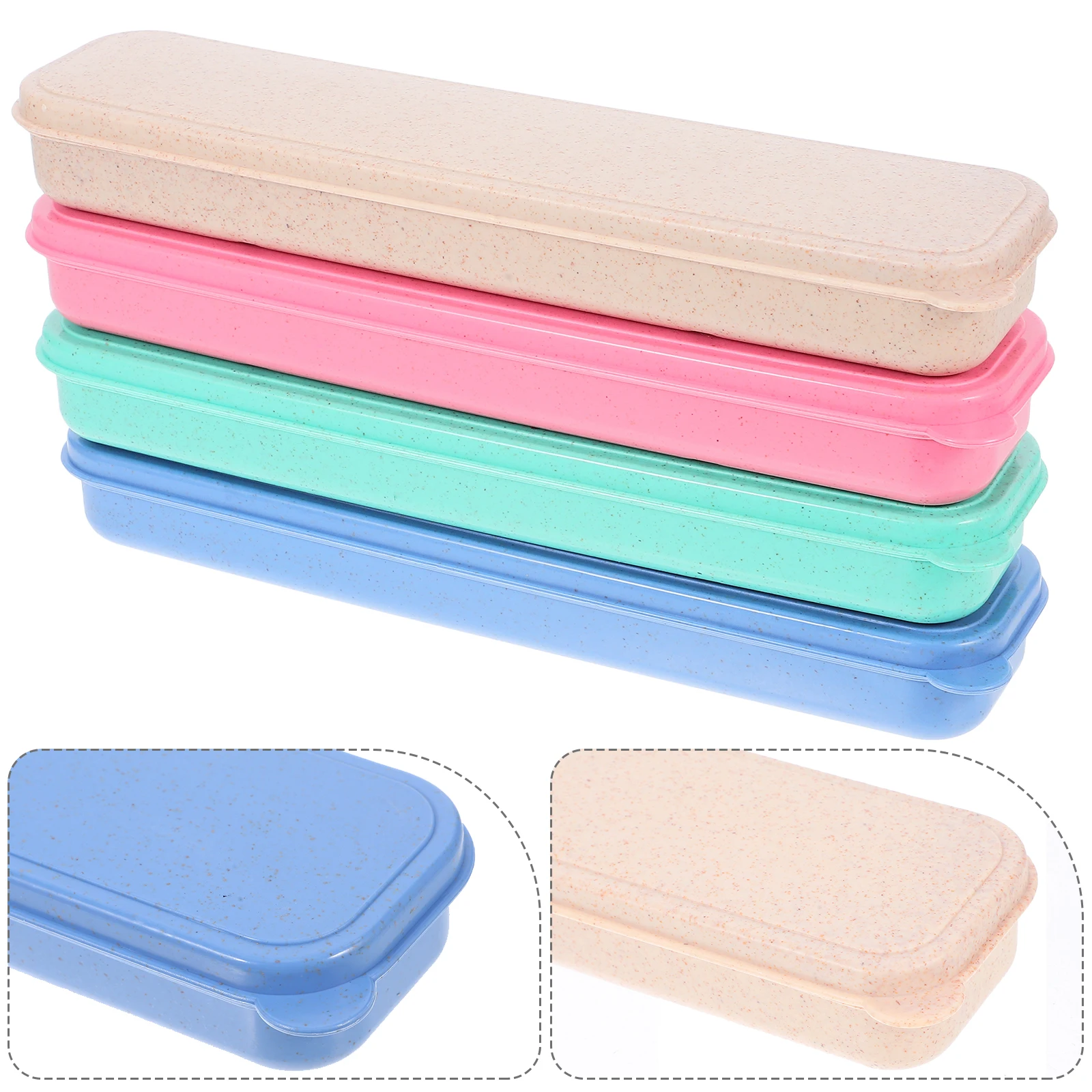 4pcs Portable Tableware Storage Box Travel Cutlery Case Pp Material Lightweight Dustproof Moistureproof Easy Carry Fork
4pcs Portable Tableware Storage Box Travel Cutlery Case Pp Material Lightweight Dustproof Moistureproof Easy Carry Fork