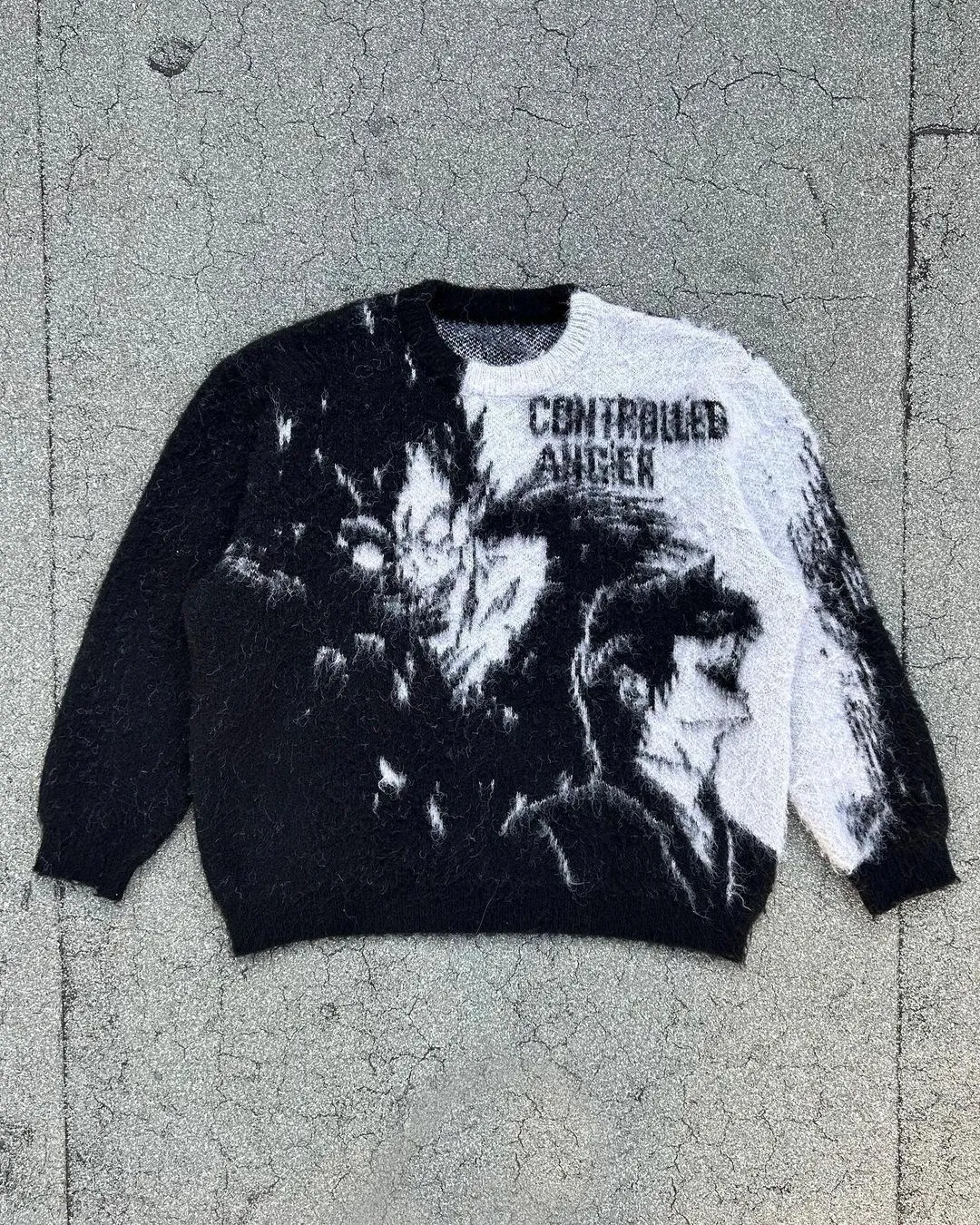 New Hip Hop Streetwear Knitted Sweater men Gothic portrait Print Pullover autumn Harajuku Cotton sweater women Oversized Sweater
New Hip Hop Streetwear Knitted Sweater men Gothic portrait Print Pullover autumn Harajuku Cotton sweater women Oversized Sweater