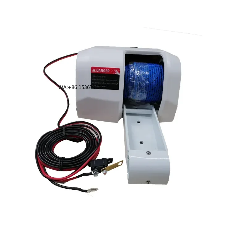 12V Electric Single Marine Winch Boat Anchor Winch With Wire Rope Sling for Lifting for Boating
12V Electric Single Marine Winch Boat Anchor Winch With Wire Rope Sling for Lifting for Boating
