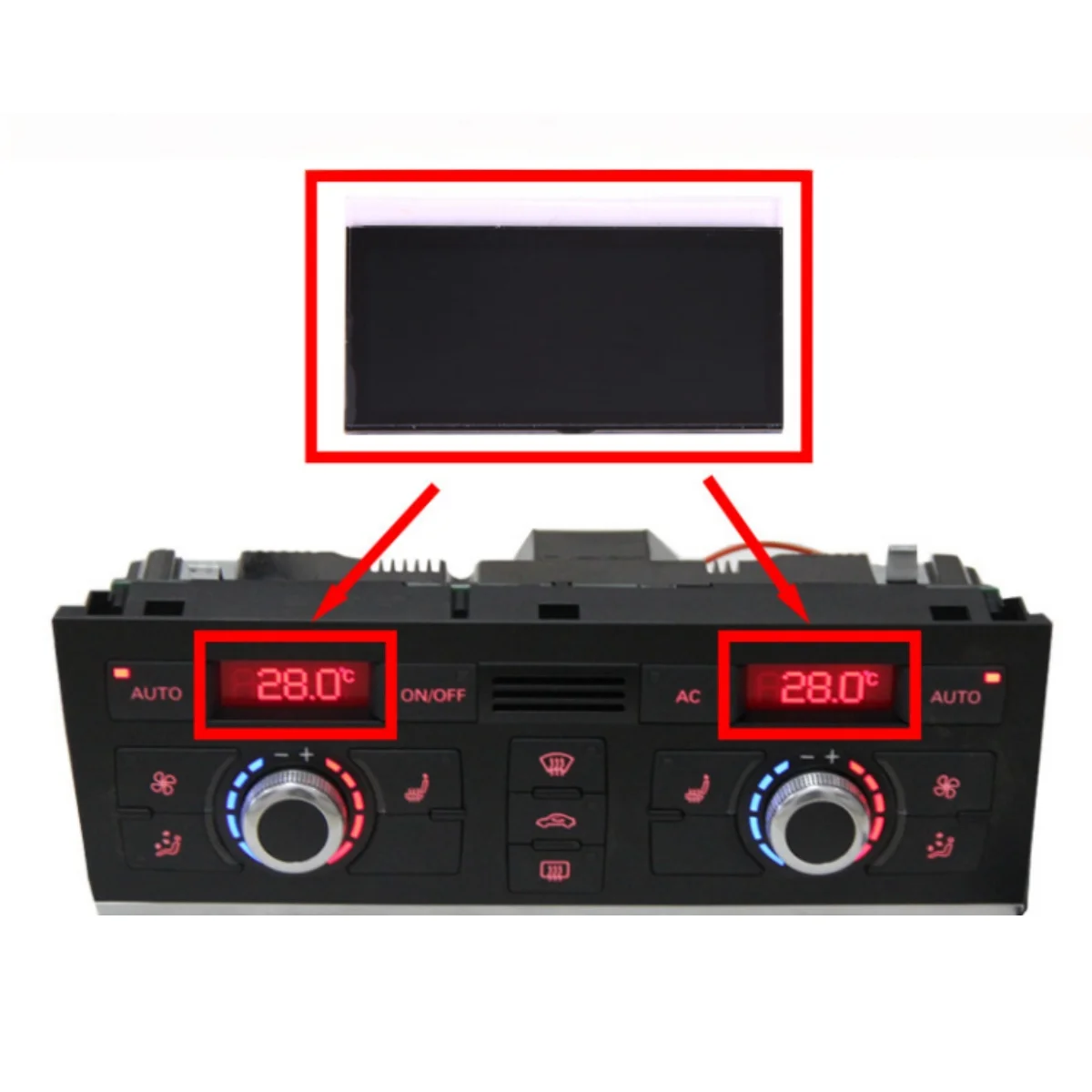 LCD Display Screen For 2024-2011 Audi A6 (4F)/Q7 (4L) Air Conditioning Pixel Repair
LCD Display Screen For 2024-2011 Audi A6 (4F)/Q7 (4L) Air Conditioning Pixel Repair