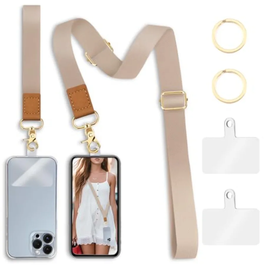 Phone Lanyard Crossbody Strap, Cell Phone Lanyards for around the Neck Wristlet Wrist Strap Solid Color Adjustable for Keys Cas
Phone Lanyard Crossbody Strap, Cell Phone Lanyards for around the Neck Wristlet Wrist Strap Solid Color Adjustable for Keys Cas
