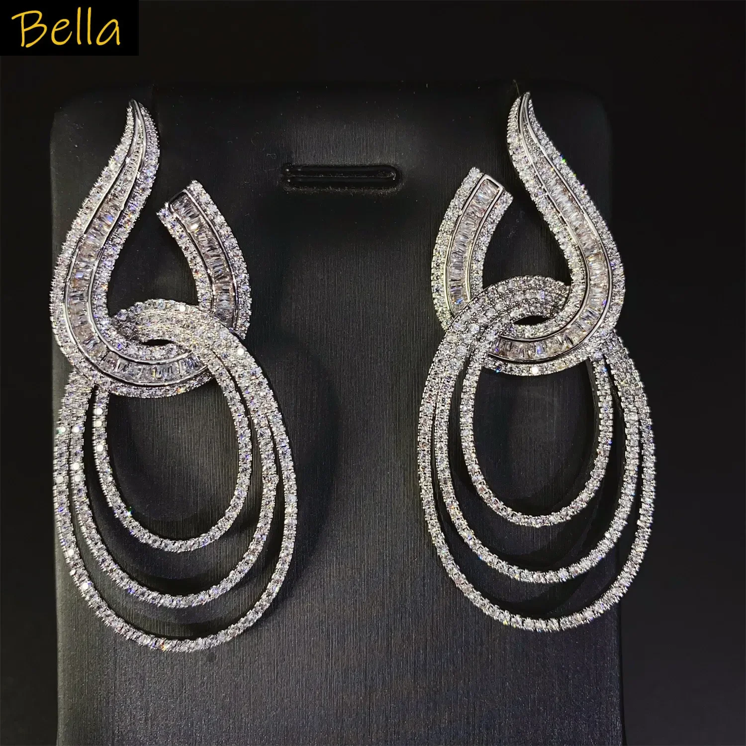 Wedding Earrings Luxury Jewelry Zircon Silver Gold Color Circels Hoop Dangle Earrings Dinner Party Jewelry Gift
Wedding Earrings Luxury Jewelry Zircon Silver Gold Color Circels Hoop Dangle Earrings Dinner Party Jewelry Gift