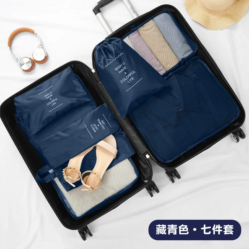7Pcs Multi-color Travel Packing Cubes Set Luggage Organizer for Clothes Shoes Cosmetics - Space Saving for Home & Hotel Use
7Pcs Multi-color Travel Packing Cubes Set Luggage Organizer for Clothes Shoes Cosmetics - Space Saving for Home & Hotel Use