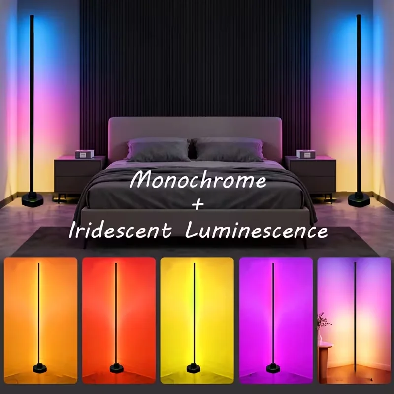 RGBIC Floor Lamp, Smart LED Light Bars Mood Lighting,Floor Ambient Light With Remote Control, Suitable For Bedroom, And Game Room - Dimmable Mode, Ambient Lighiing, Warm Glow For Nighttime Entertainment, Bedroom Night Light, Led Lights For Bedroom
RGBIC Floor Lamp, Smart LED Light Bars Mood Lighting,Floor Ambient Light With Remote Control, Suitable For Bedroom, And Game Room - Dimmable Mode, Ambient Lighiing, Warm Glow For Nighttime Entertainment, Bedroom Night Light, Led Lights For Bedroom