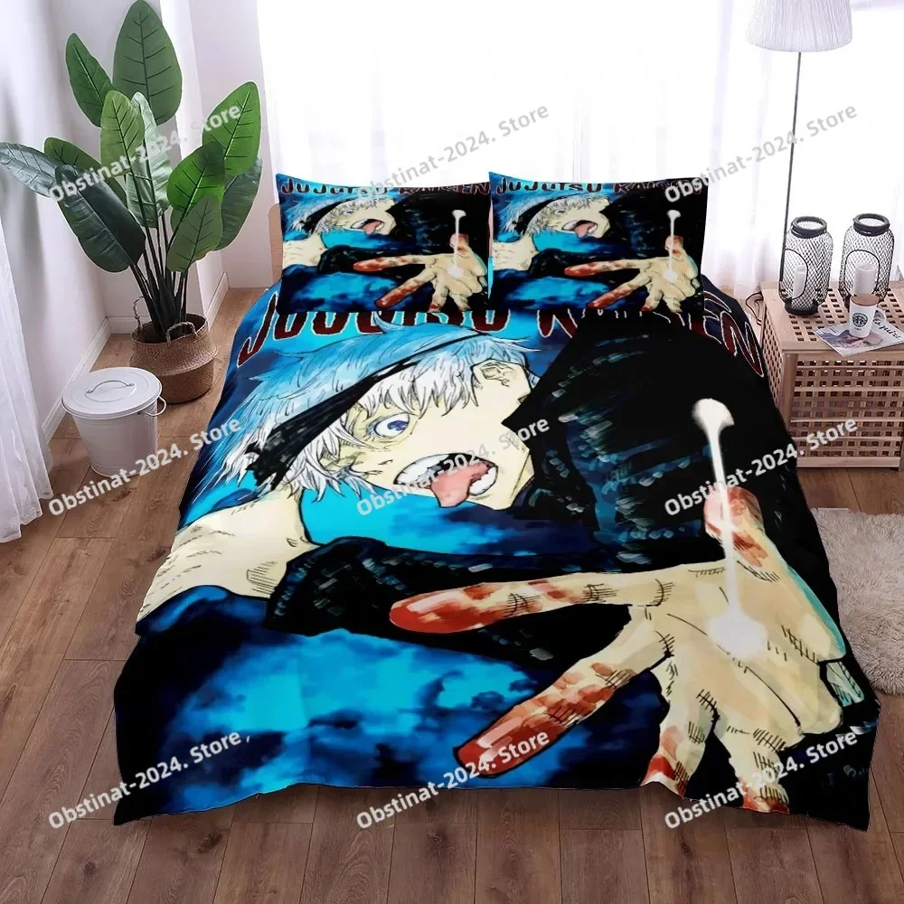 Satoru Gojo Jujutsu Kaisen Bedding Set Printed single Comforter Quilt Bed Cover Duvet Cover Pillow Case 3 Pieces Kids Adult Size
Satoru Gojo Jujutsu Kaisen Bedding Set Printed single Comforter Quilt Bed Cover Duvet Cover Pillow Case 3 Pieces Kids Adult Size