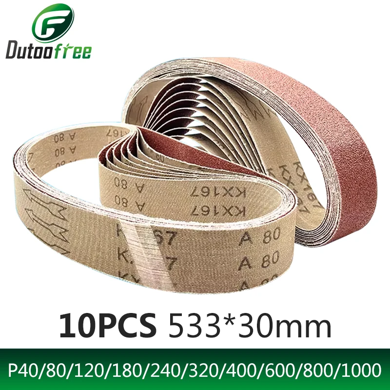 10PCS/Lot 533x30mm Abrasive Belts Polishiing Sandpapers Accessory For Belt Sander P40/80/120/180/240/320/400/600/800/1000
10PCS/Lot 533x30mm Abrasive Belts Polishiing Sandpapers Accessory For Belt Sander P40/80/120/180/240/320/400/600/800/1000