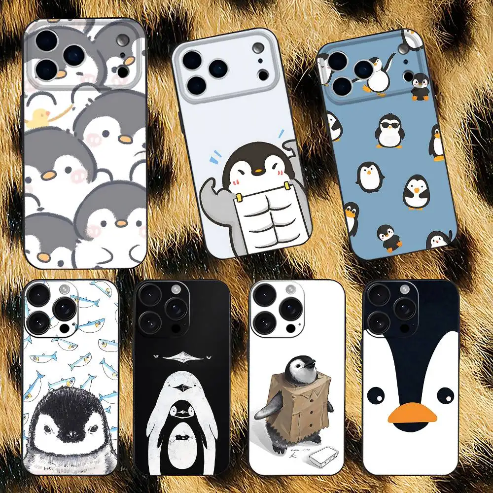Penguin Kawaii Cute Cartoon Phone Case For iPhone 17,16,15,14,13,12,11,Pro,XS,Max,XR,Plus,E,SE4,Mini Black Soft Cover 
Penguin Kawaii Cute Cartoon Phone Case For iPhone 17,16,15,14,13,12,11,Pro,XS,Max,XR,Plus,E,SE4,Mini Black Soft Cover