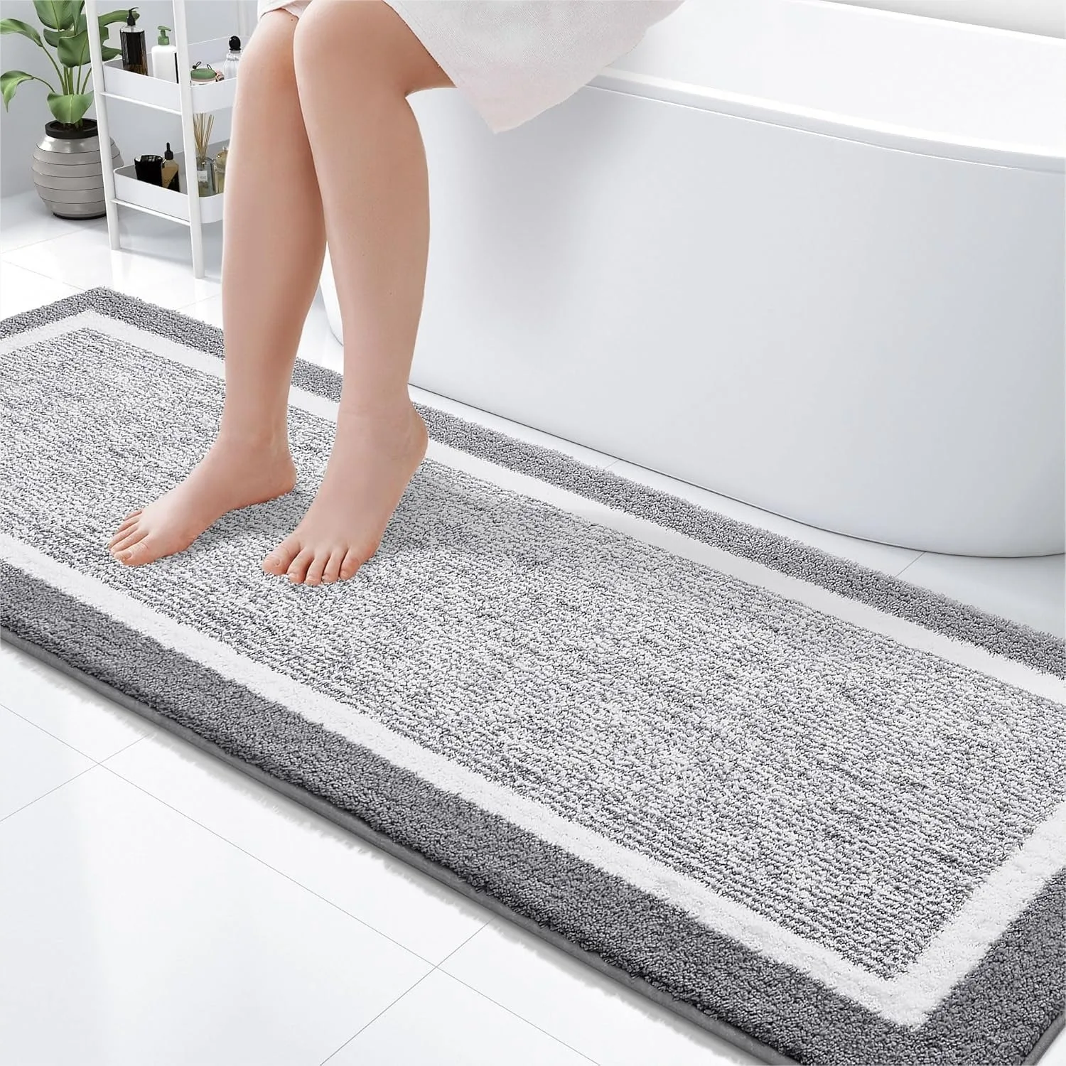 Bathroom Runner Rug 70x24, Extra Soft Absorbent Microfiber Bath Rugs, Non-Slip, Machine Washable Quick Dry Shaggy Bath Carpet
Bathroom Runner Rug 70x24, Extra Soft Absorbent Microfiber Bath Rugs, Non-Slip, Machine Washable Quick Dry Shaggy Bath Carpet