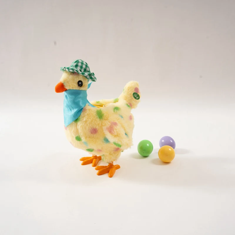 Easter Egg Laying Chicken Plush Toy 5 Styles with Colorful EggsWalking Stuffed Animal for Gifts and Party Favors.
Easter Egg Laying Chicken Plush Toy 5 Styles with Colorful EggsWalking Stuffed Animal for Gifts and Party Favors.