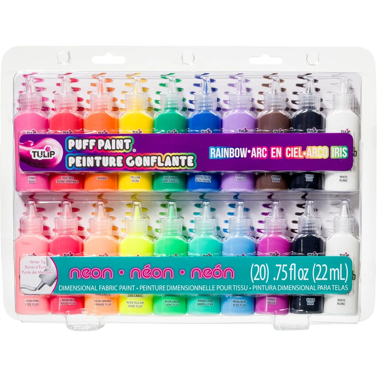 20 Color Fabric Paint Set For Clothes, Puffy Paint For Fabric, Non Toxic Permanent Paint For T Shirts, Canvas, Denim, With Squeeze Bottles
20 Color Fabric Paint Set For Clothes, Puffy Paint For Fabric, Non Toxic Permanent Paint For T Shirts, Canvas, Denim, With Squeeze Bottles