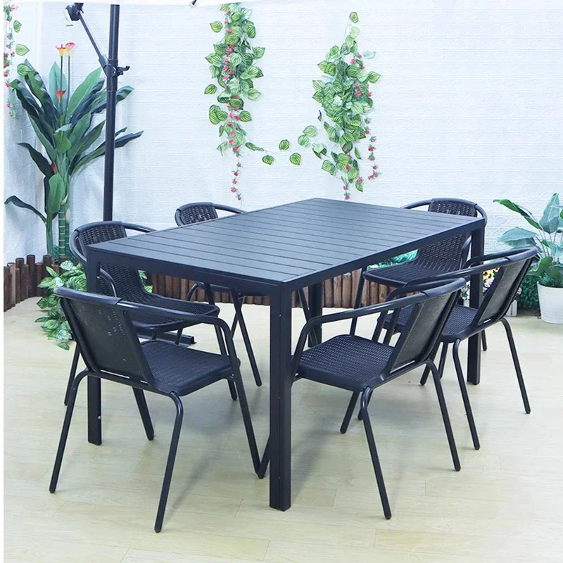 Luxury Balcony Outdoor Tables Nordic Modern Minimalist Black Outdoor Tables Armchair Backyard Jardin Mobiliario Home Furniture
Luxury Balcony Outdoor Tables Nordic Modern Minimalist Black Outdoor Tables Armchair Backyard Jardin Mobiliario Home Furniture