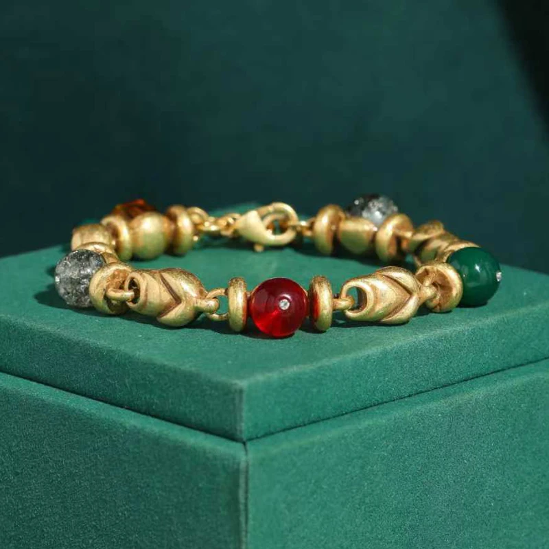 Vintage Glass Bead Bracelet Gold Color Charms Colorful Stones Drop Jewelry Luxury For Women 2026 New Arrivals Retro Accessories
Vintage Glass Bead Bracelet Gold Color Charms Colorful Stones Drop Jewelry Luxury For Women 2026 New Arrivals Retro Accessories