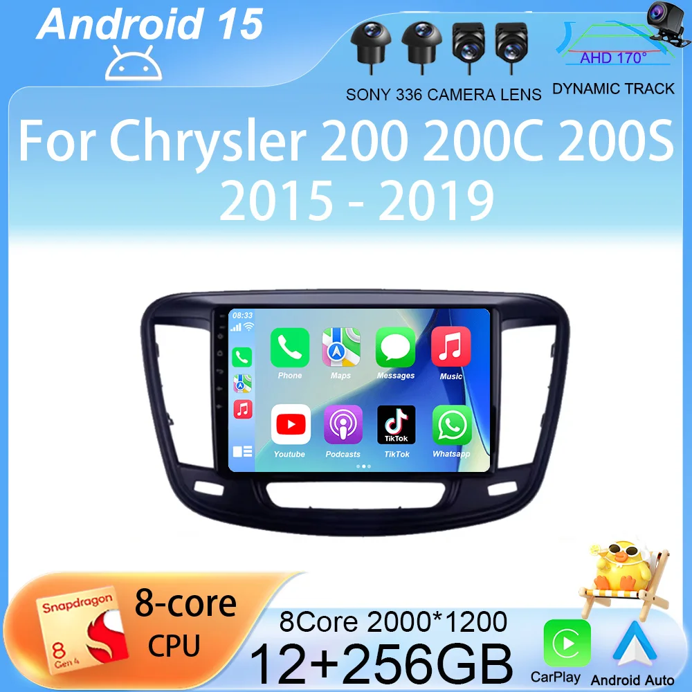 Car Radio Android 15 For Chrysler 200 200C 200S 2015 - 2019 Stereo Multimedia Player GPS Navigation Headunit Carplay DVD Auto
Car Radio Android 15 For Chrysler 200 200C 200S 2015 - 2019 Stereo Multimedia Player GPS Navigation Headunit Carplay DVD Auto
