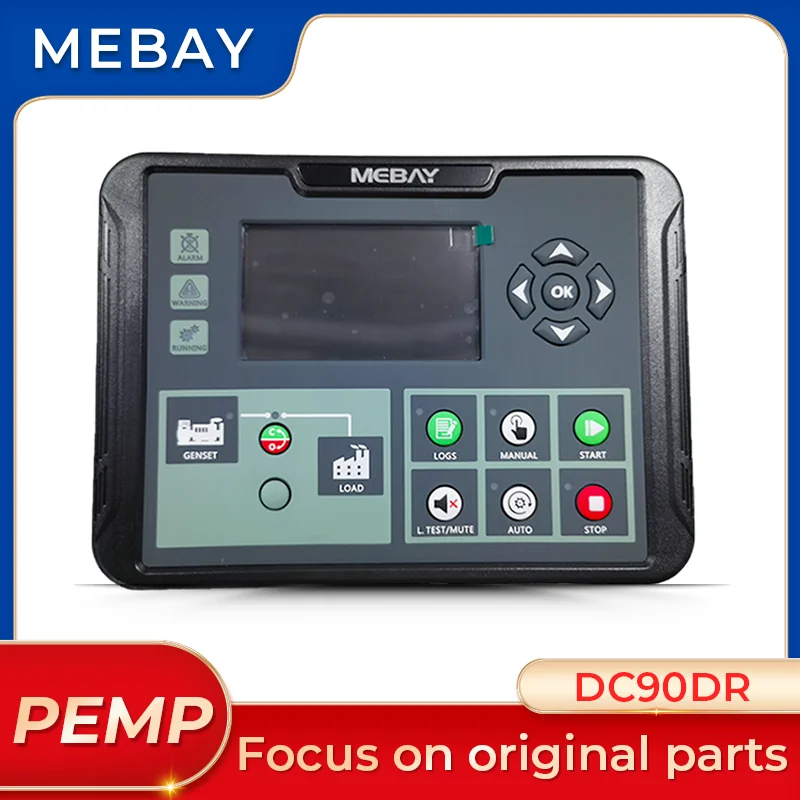 DC90DR Original Mebay Generator Controller Gasoline generator set RS485 CAN interface PC monitoring LCD Display
DC90DR Original Mebay Generator Controller Gasoline generator set RS485 CAN interface PC monitoring LCD Display