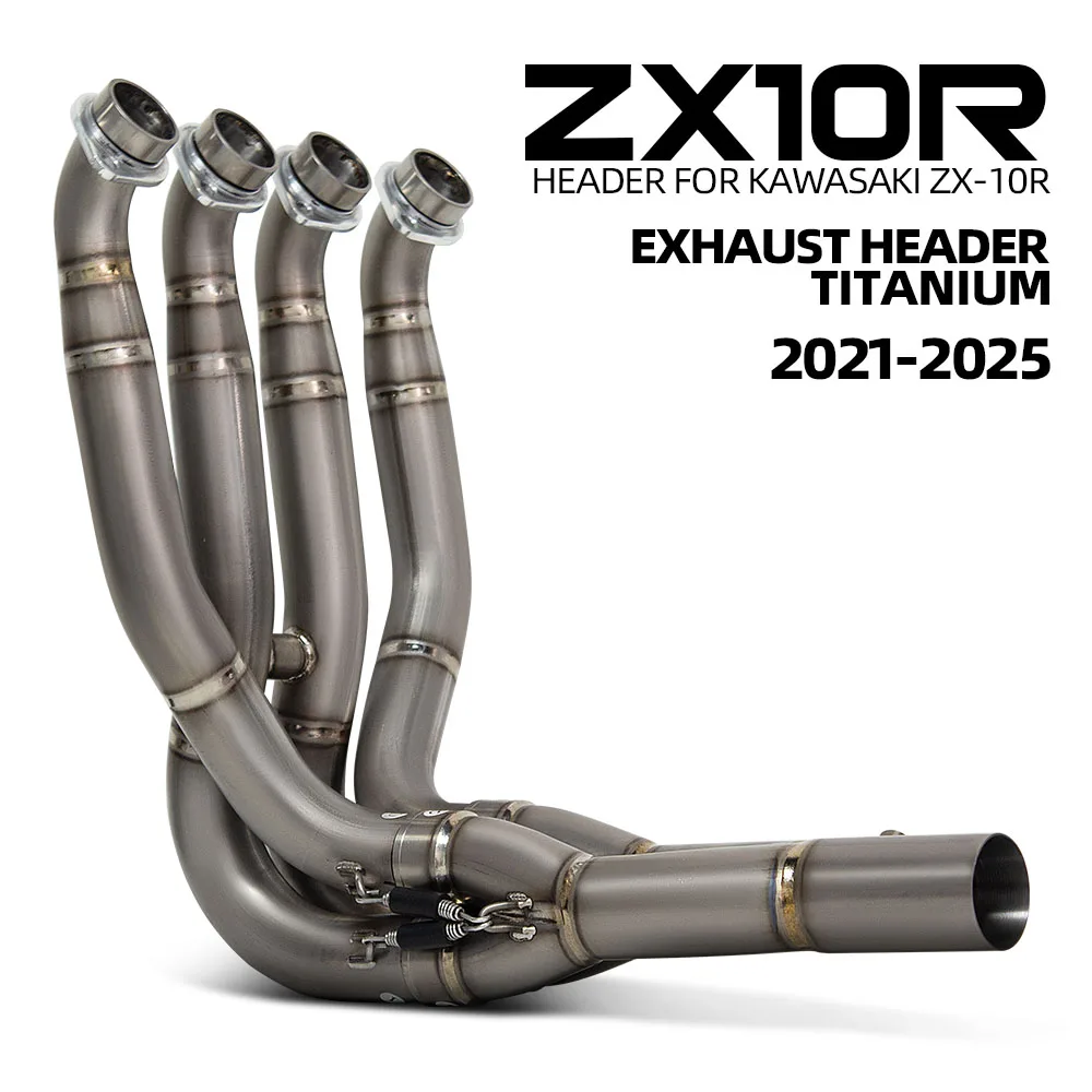 Motorcycle Exhaust Front Link Pipe For Kawasaki ZX10R ZX-10R 2021-2025 Titanium Header Tube Compatible Original Escape Muffler
Motorcycle Exhaust Front Link Pipe For Kawasaki ZX10R ZX-10R 2021-2025 Titanium Header Tube Compatible Original Escape Muffler
