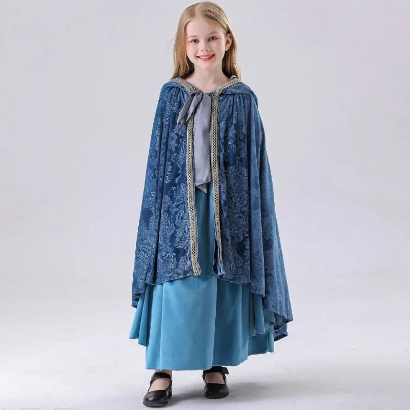 Elf Princess Halloween Costume for Girls Victorian Medieval Dress with Flare Sleeve Blue Renaissance Gown & Stage Party Clothes
Elf Princess Halloween Costume for Girls Victorian Medieval Dress with Flare Sleeve Blue Renaissance Gown & Stage Party Clothes