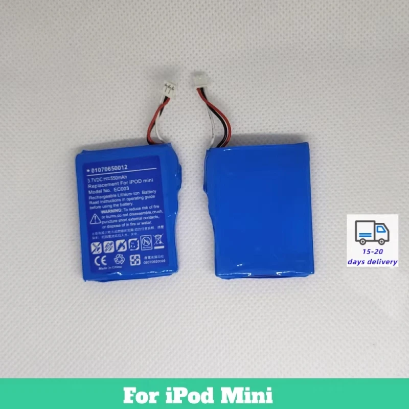 Аккумулятор для iPod Mini 1-я, 2-я поколения - Быстрая бесплатная доставка, высокая емкость, длительная выносливость
Аккумулятор для iPod Mini 1-я, 2-я поколения - Быстрая бесплатная доставка, высокая емкость, длительная выносливость