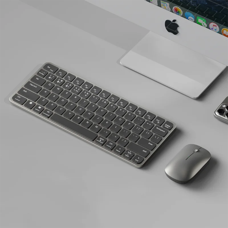 Small Keyboard Combo 2.4Ghz and Bluetooth, Keyboard and Mouse Use 1 Dongle, Portable and Light-weight to Carry, Quiet Typing
Small Keyboard Combo 2.4Ghz and Bluetooth, Keyboard and Mouse Use 1 Dongle, Portable and Light-weight to Carry, Quiet Typing