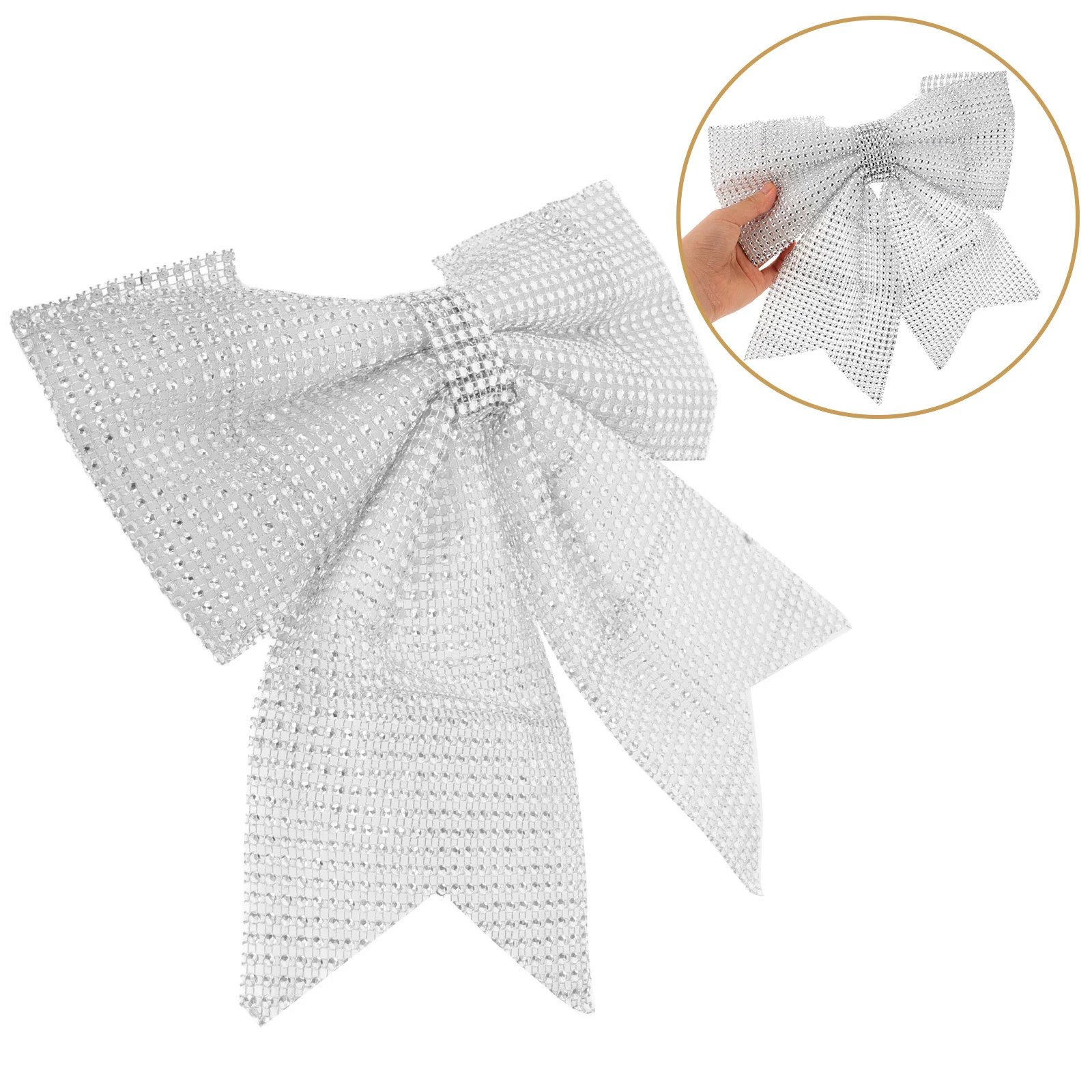 Sparkling Rhinestone Christmas Bow Large Glitter Fabric Bow for Tree Topper Wreath Home Decor Holiday Crafts Xmas Front Door
Sparkling Rhinestone Christmas Bow Large Glitter Fabric Bow for Tree Topper Wreath Home Decor Holiday Crafts Xmas Front Door