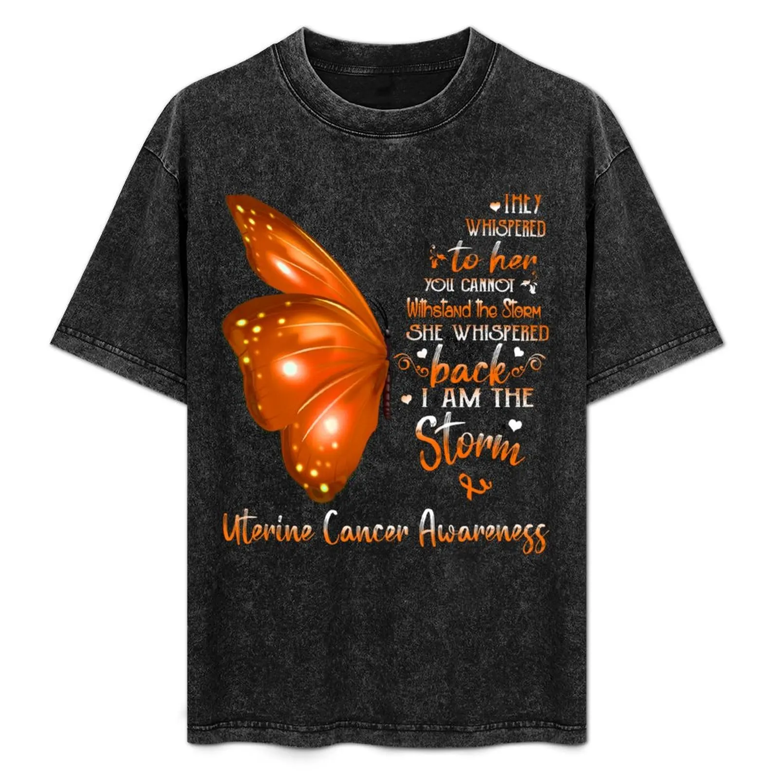 She Whispered Back I Am The Storm Uterine Cancer Awareness Butterfly T-Shirt Athletic Quick Dry T-Shirt for Men
She Whispered Back I Am The Storm Uterine Cancer Awareness Butterfly T-Shirt Athletic Quick Dry T-Shirt for Men