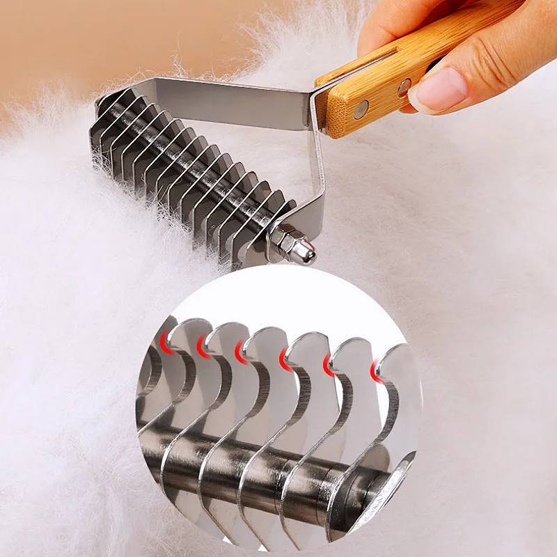 Dog Comb Stainless Steel Dog Brush Solid Wood Handle Combs for Dogs Hair Knot Clean Pet Hair Remover Massage Comb Pet Grooming
Dog Comb Stainless Steel Dog Brush Solid Wood Handle Combs for Dogs Hair Knot Clean Pet Hair Remover Massage Comb Pet Grooming