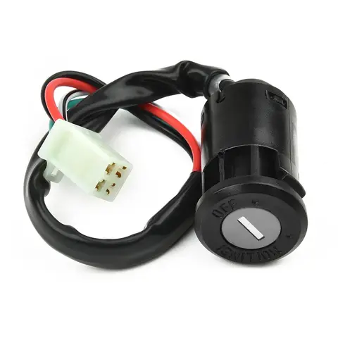 Motorcycle Ignition Switch with Lock and 2 Keys Compatible with Various For Honda For Kawasaki For Suzuki Models