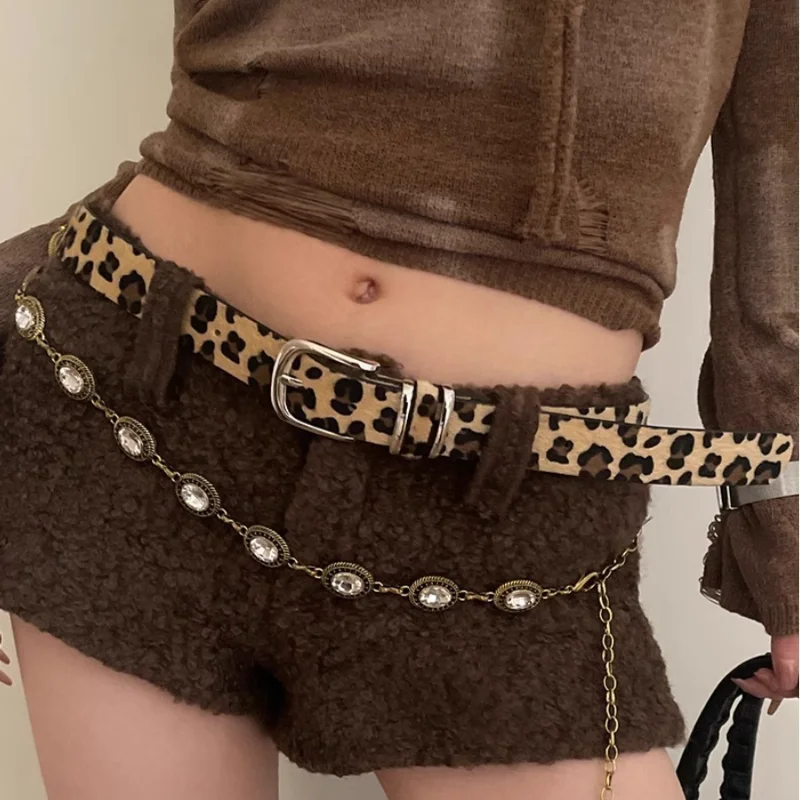 Fashionable and Personalized Belt for Women, Slim Leopard Print, Trendy and Cool American Style Spicy Girl Style Versatile Belt
Fashionable and Personalized Belt for Women, Slim Leopard Print, Trendy and Cool American Style Spicy Girl Style Versatile Belt