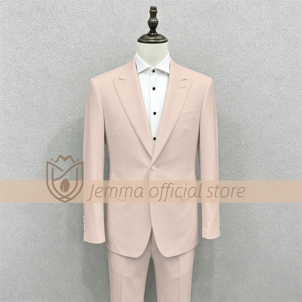 Men's 2-Piece Peak Lapel Suit with Decorative Stitching for Weddings, Parties, Formal Dinners and Cocktail Events, Customizable
Men's 2-Piece Peak Lapel Suit with Decorative Stitching for Weddings, Parties, Formal Dinners and Cocktail Events, Customizable