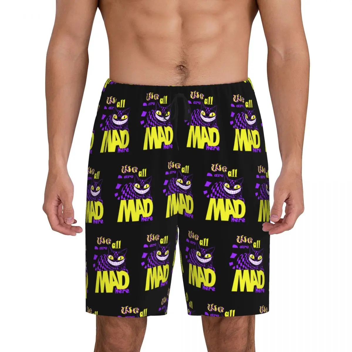Custom Alice In Wonderland Cheshire Cat Pajama Shorts Men Sleepwear Lounge Bottom Stretch Sleep Short Pjs with Pockets
Custom Alice In Wonderland Cheshire Cat Pajama Shorts Men Sleepwear Lounge Bottom Stretch Sleep Short Pjs with Pockets