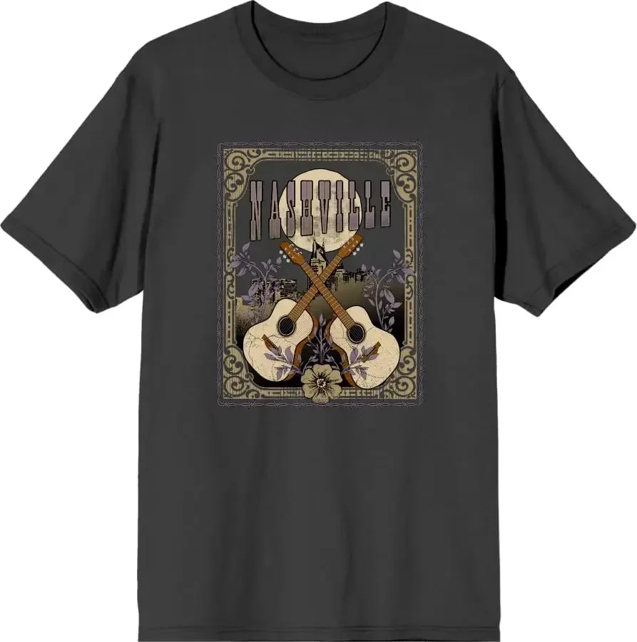 Vintage Country Nashville Guitars with Distressed Flowers Crew Neck Short Sleeve Tees High Quality 100%Cotton Short Sleeve
Vintage Country Nashville Guitars with Distressed Flowers Crew Neck Short Sleeve Tees High Quality 100%Cotton Short Sleeve
