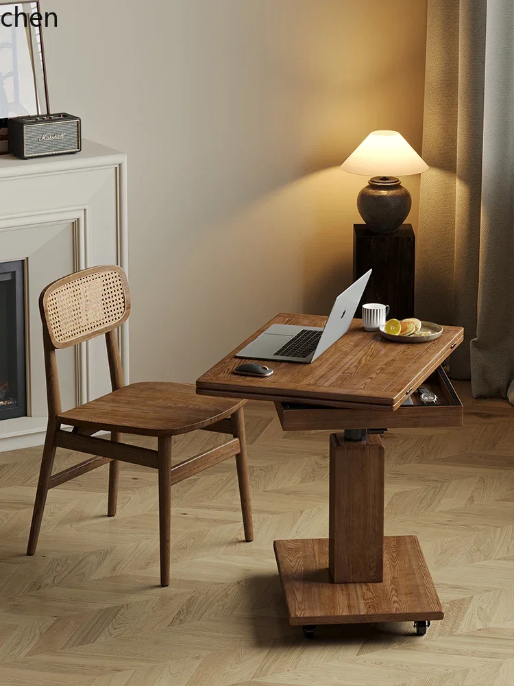 H5.26 solid wood tea table multi-functional side table sofa corner dual-purpose lifting table folding mobile home
H5.26 solid wood tea table multi-functional side table sofa corner dual-purpose lifting table folding mobile home